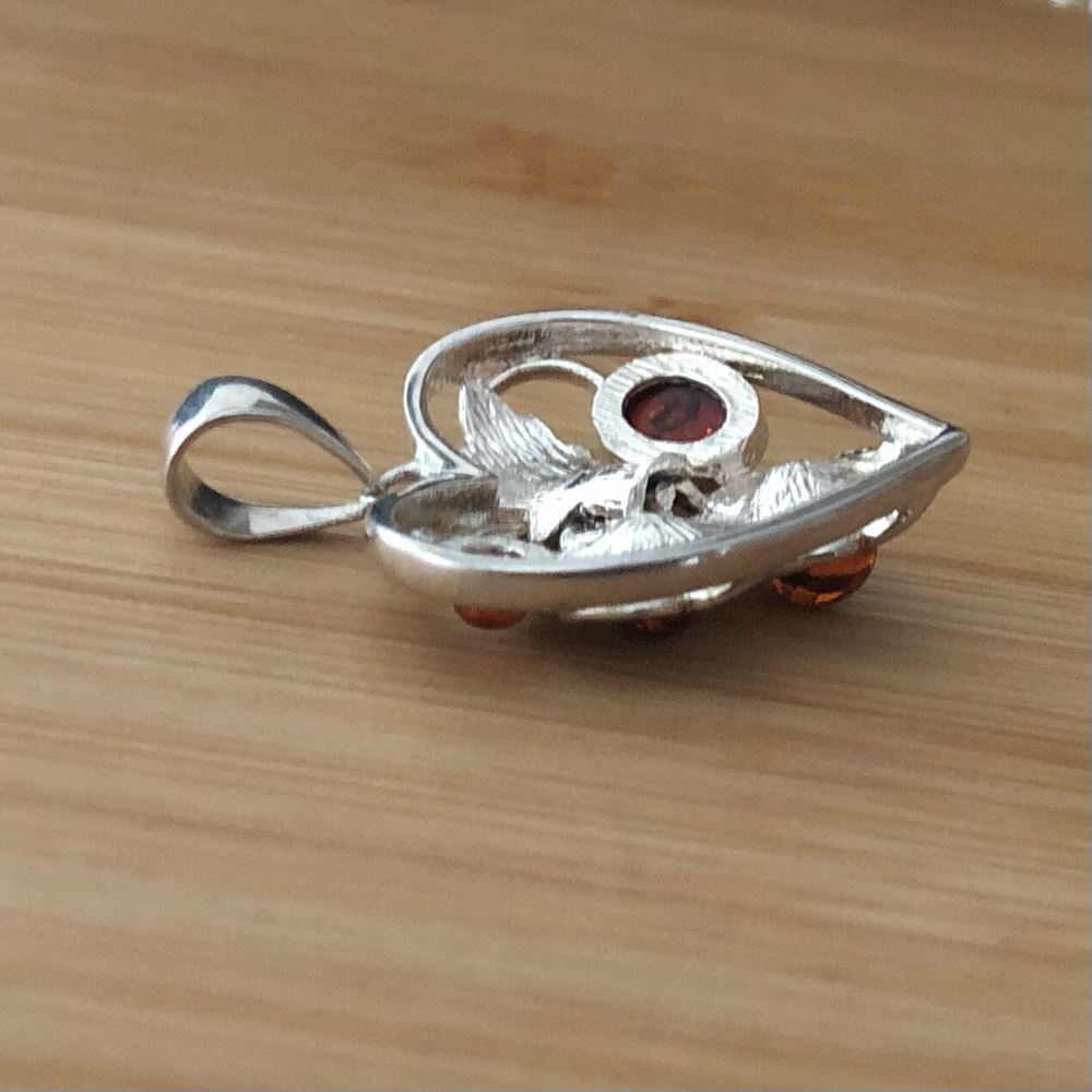 $54  Designer Estate Pendant & Chain  Sterling Silver  Marked 925 & FAD 925 THAI - Picture 6 of 10